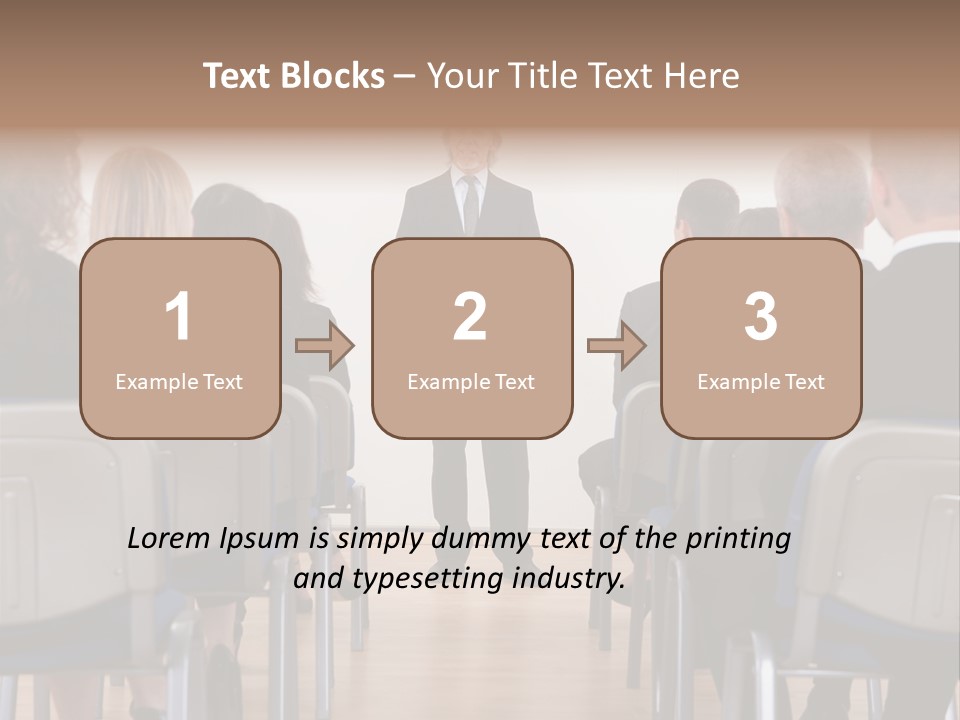 Employee Businesswoman Leader PowerPoint Template