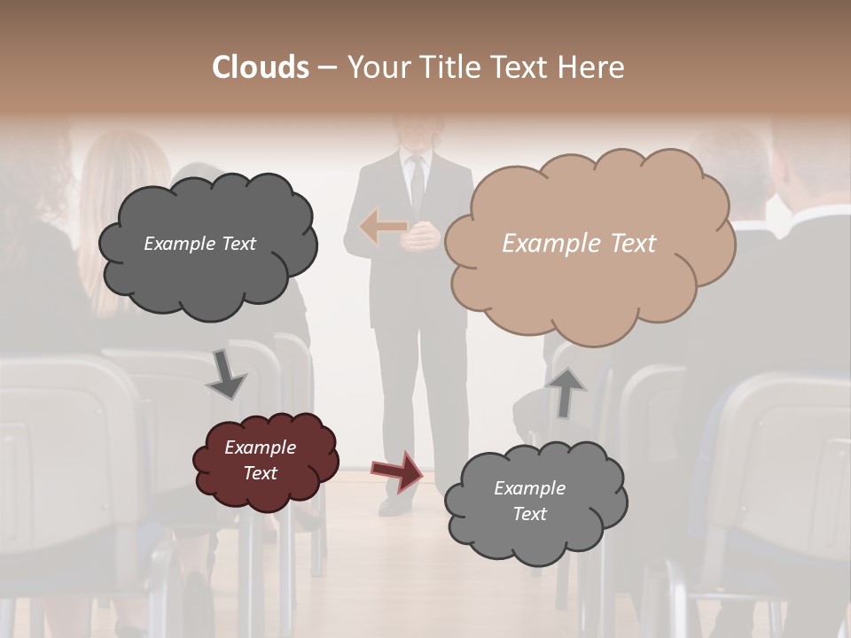 Employee Businesswoman Leader PowerPoint Template