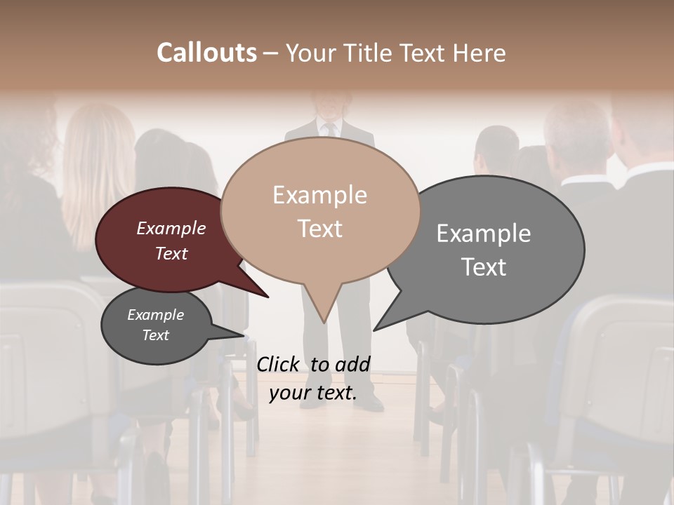 Employee Businesswoman Leader PowerPoint Template