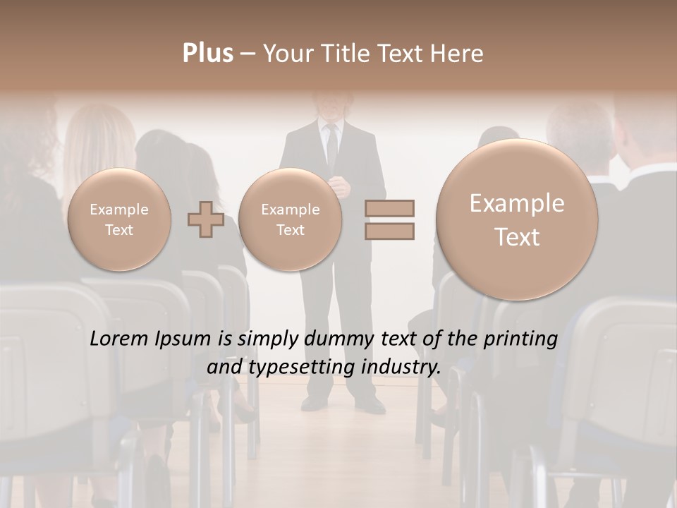 Employee Businesswoman Leader PowerPoint Template