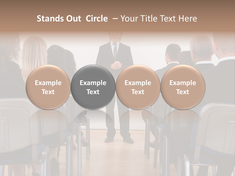 Employee Businesswoman Leader PowerPoint Template