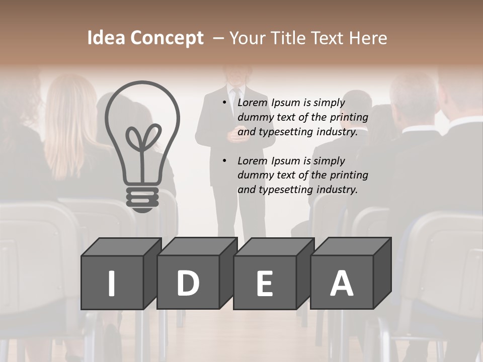 Employee Businesswoman Leader PowerPoint Template