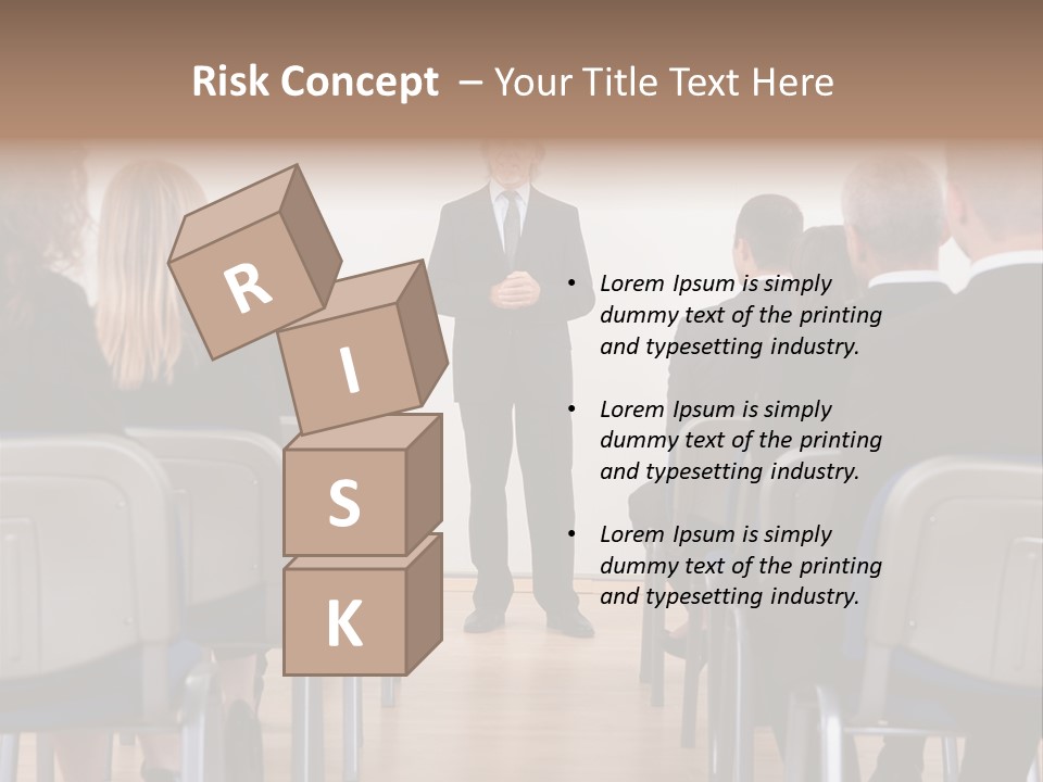 Employee Businesswoman Leader PowerPoint Template