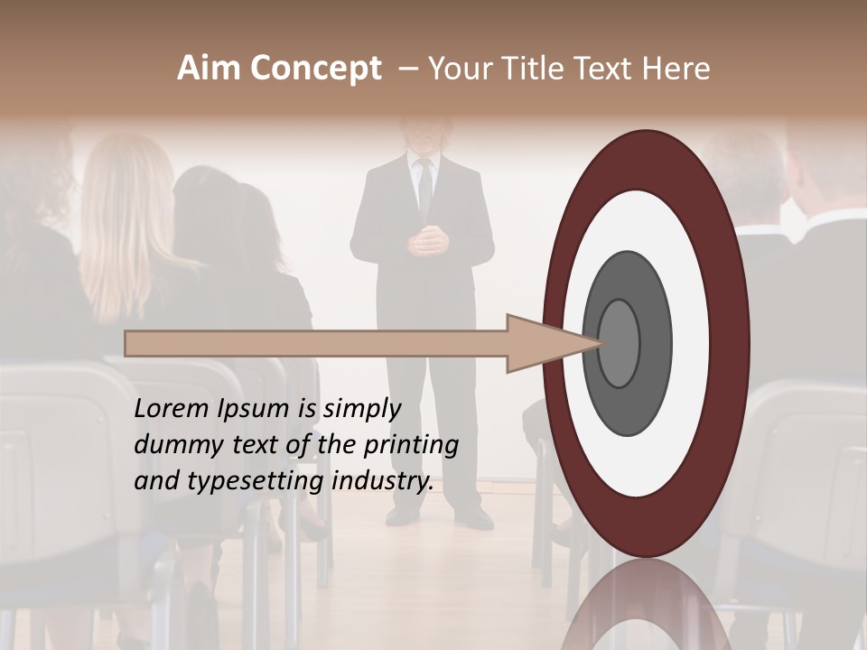 Employee Businesswoman Leader PowerPoint Template