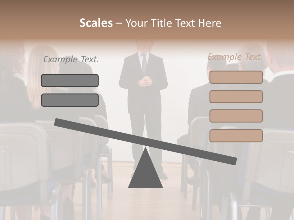 Employee Businesswoman Leader PowerPoint Template