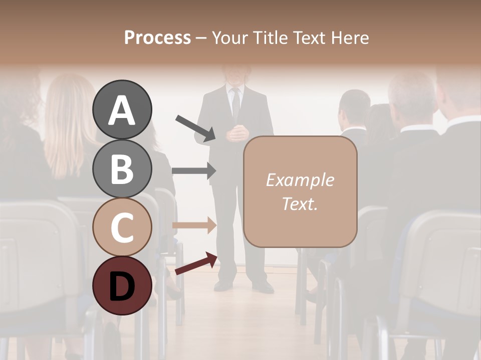 Employee Businesswoman Leader PowerPoint Template