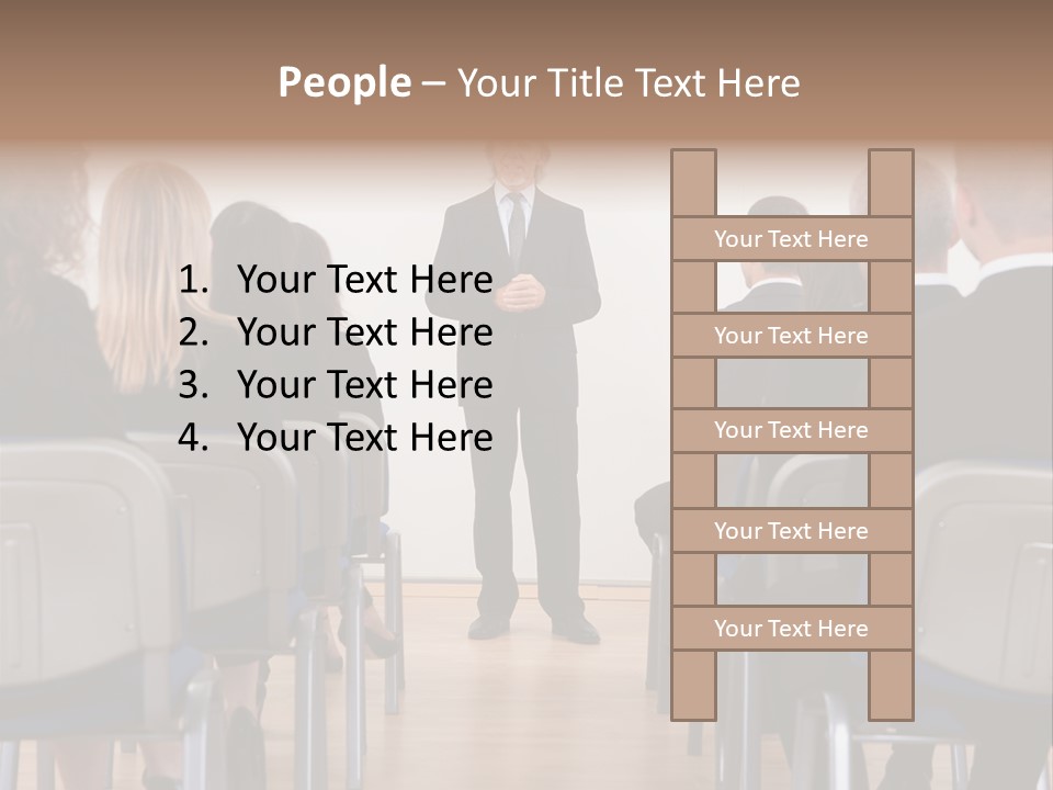 Employee Businesswoman Leader PowerPoint Template