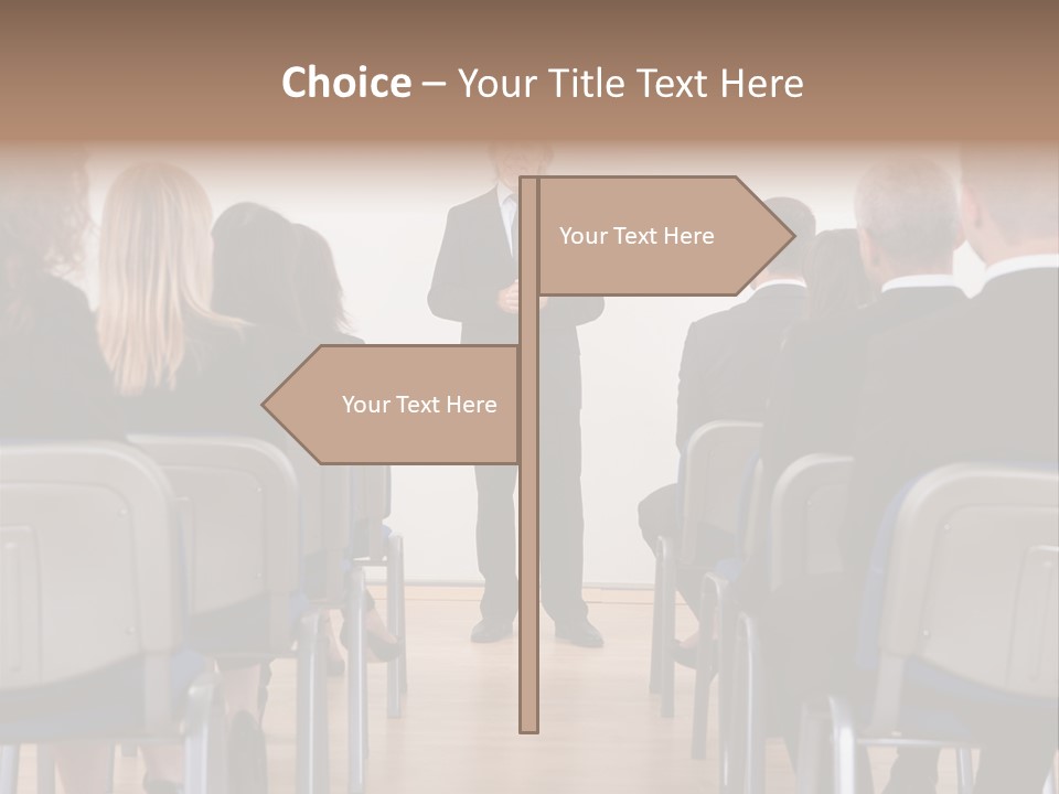 Employee Businesswoman Leader PowerPoint Template