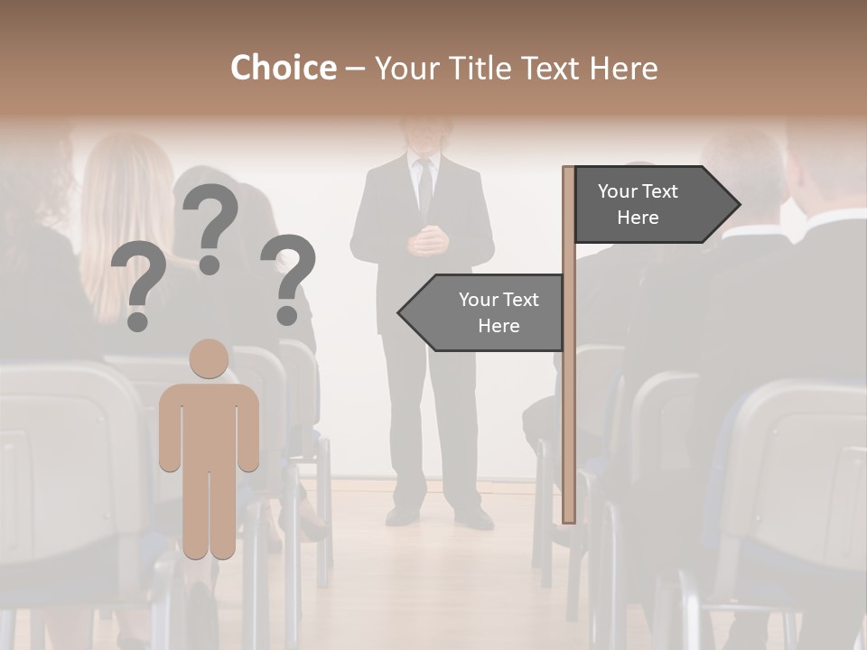 Employee Businesswoman Leader PowerPoint Template