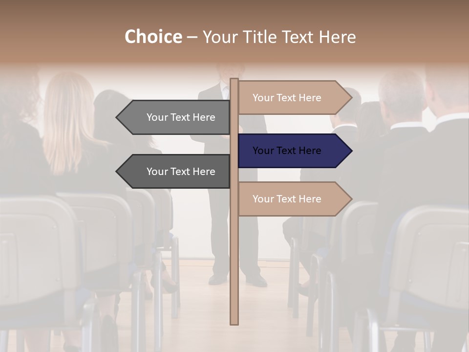 Employee Businesswoman Leader PowerPoint Template