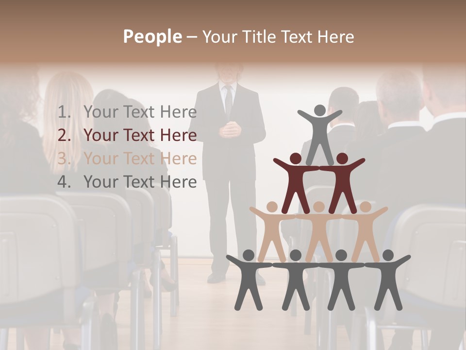 Employee Businesswoman Leader PowerPoint Template