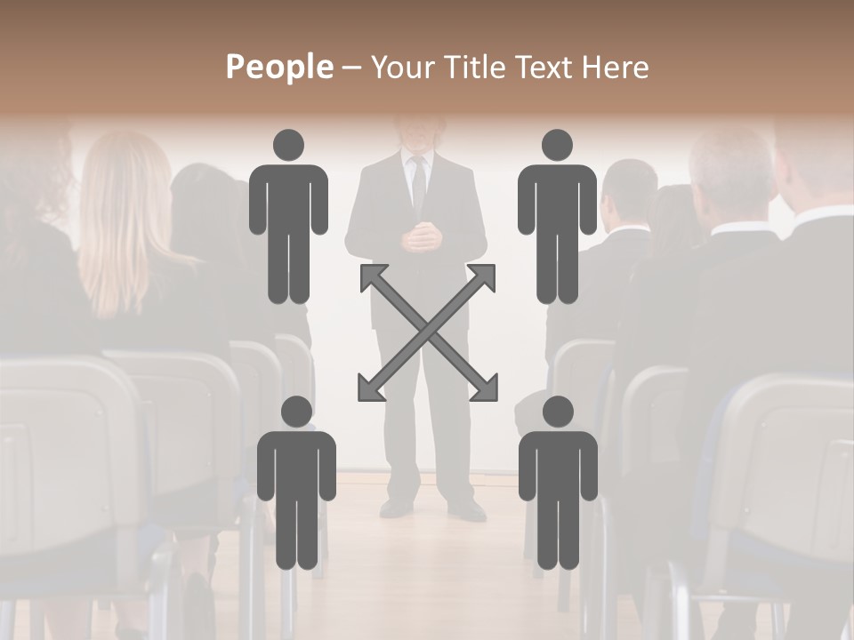 Employee Businesswoman Leader PowerPoint Template