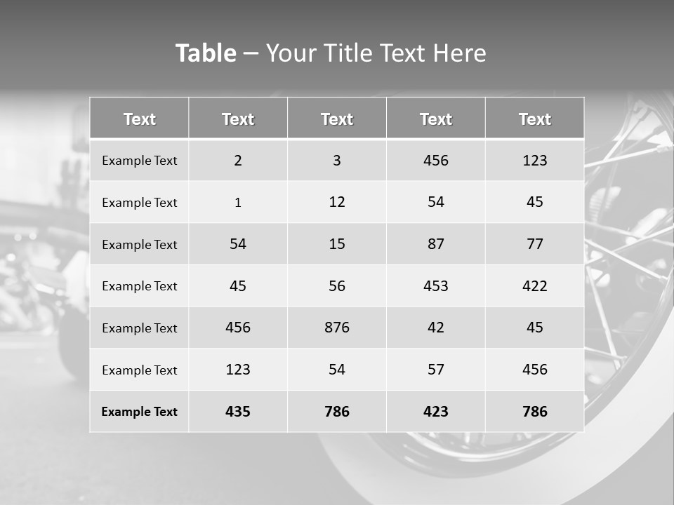 Crome Horsepower Power PowerPoint Template