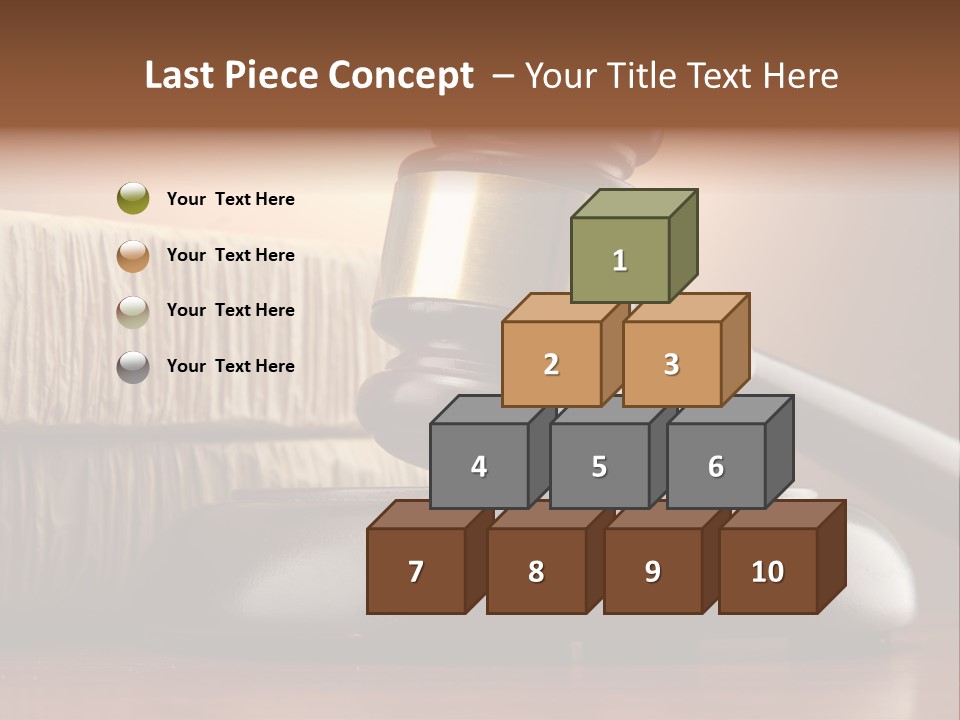 Close Table Symbol PowerPoint Template