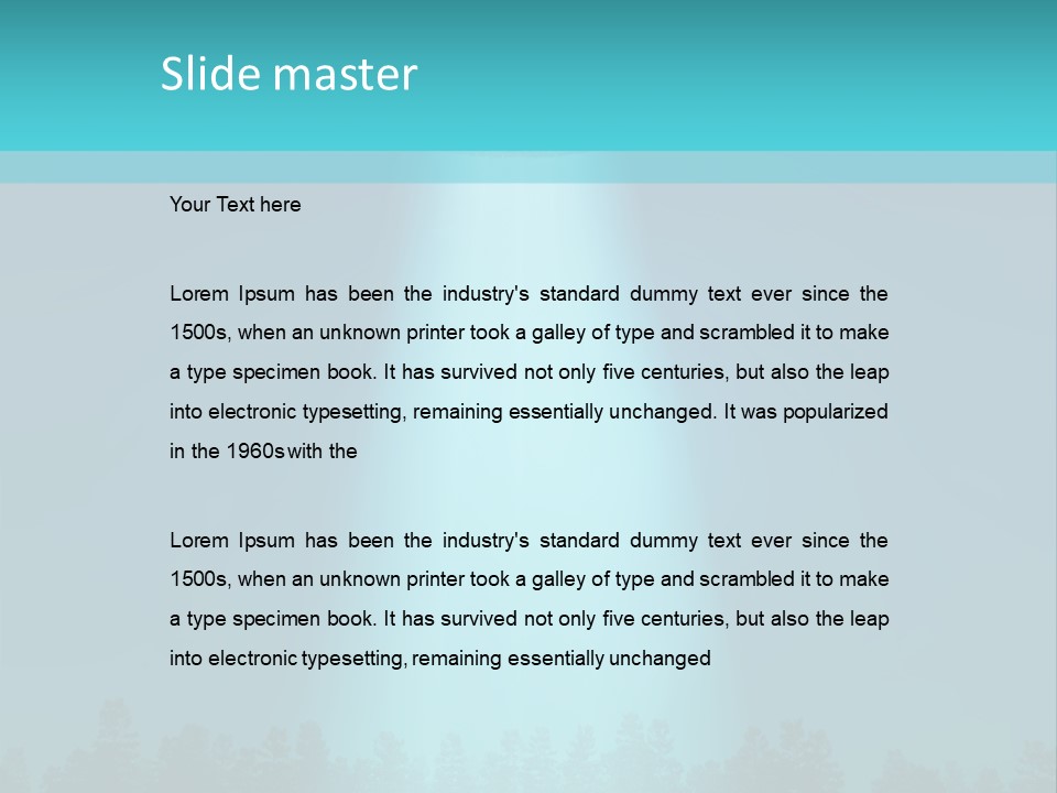 Landing Visitor Forest PowerPoint Template