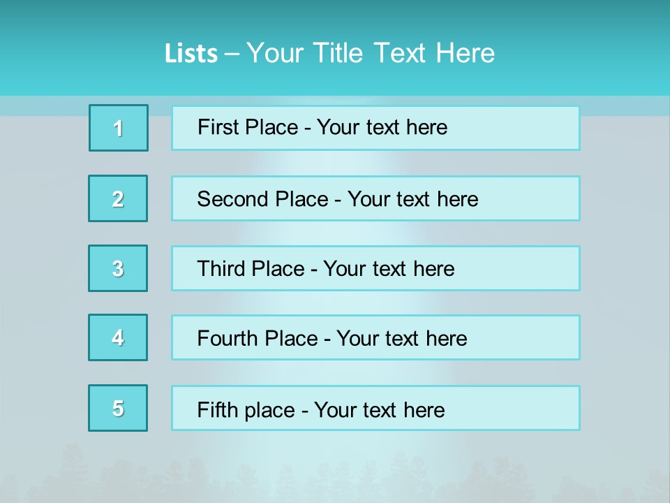 Landing Visitor Forest PowerPoint Template