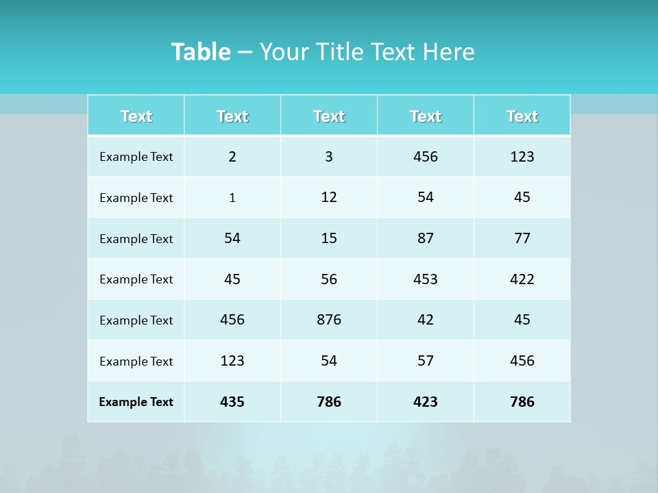 Landing Visitor Forest PowerPoint Template