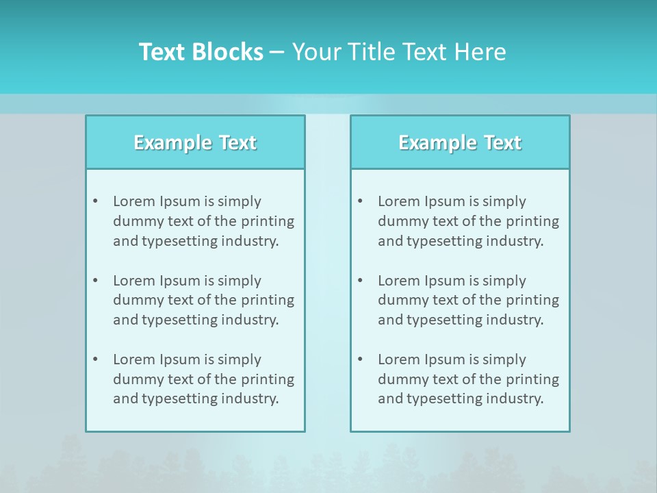 Landing Visitor Forest PowerPoint Template