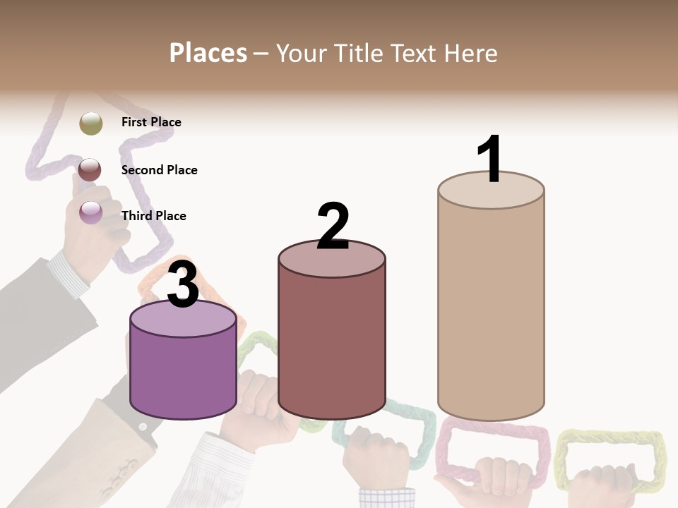 Trend Connection Blue PowerPoint Template