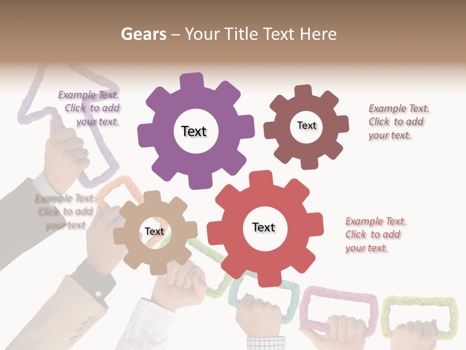 Trend Connection Blue PowerPoint Template