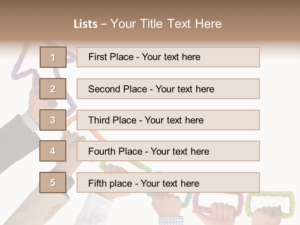 Trend Connection Blue PowerPoint Template