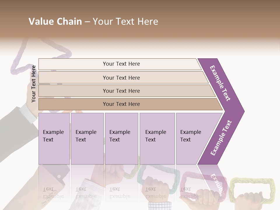 Trend Connection Blue PowerPoint Template