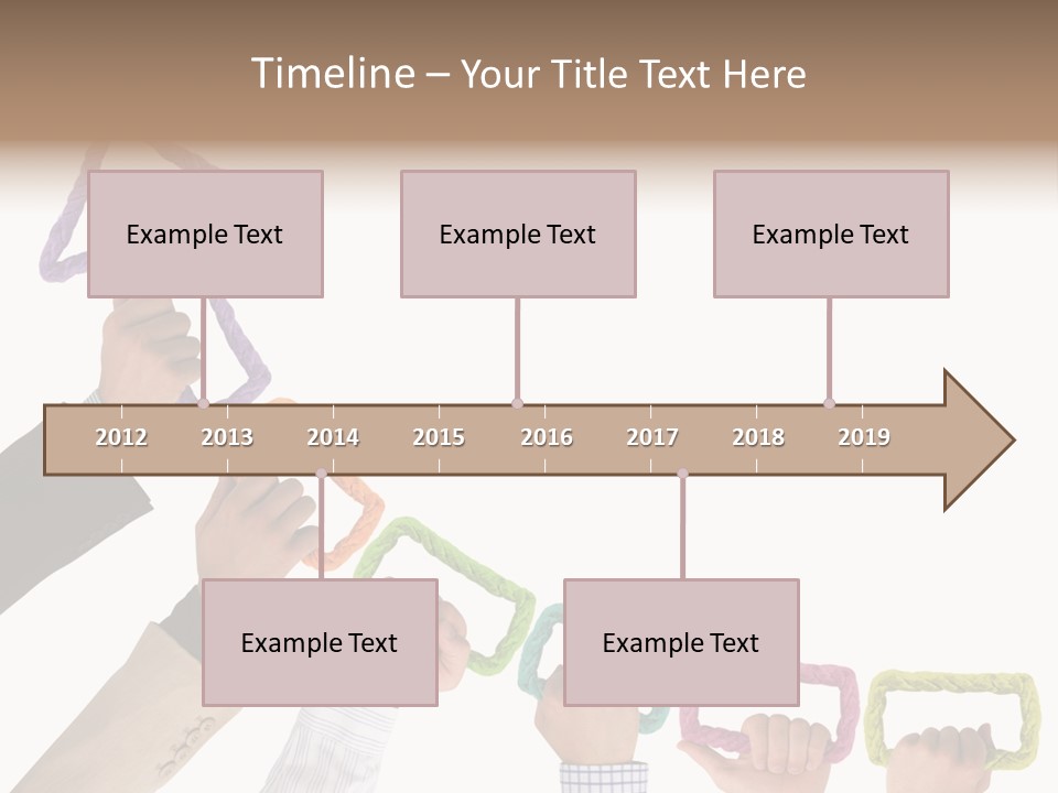 Trend Connection Blue PowerPoint Template
