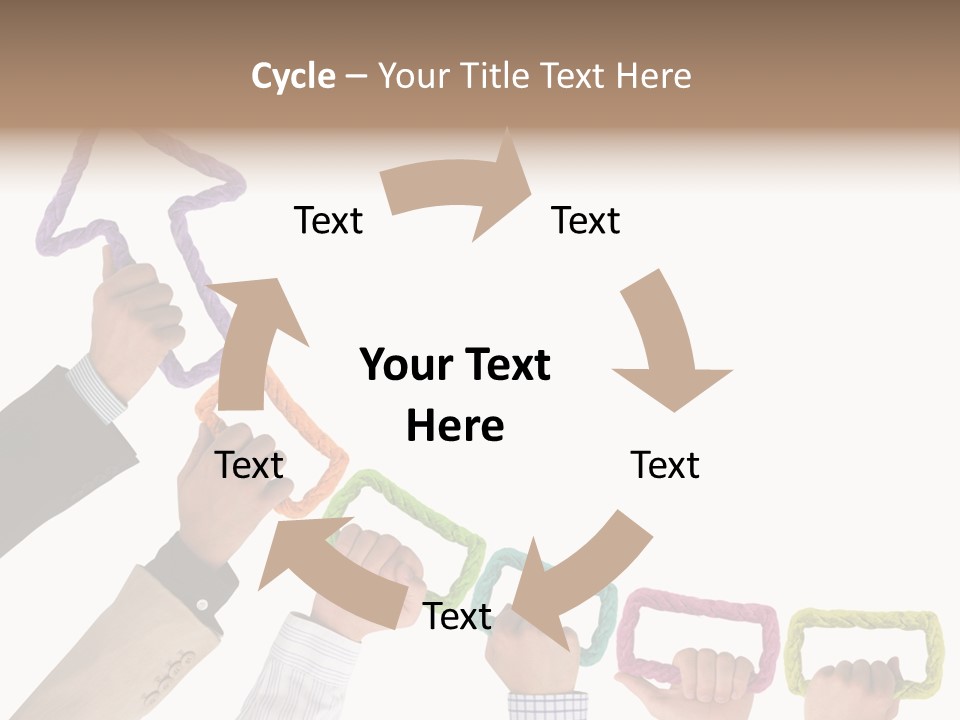 Trend Connection Blue PowerPoint Template