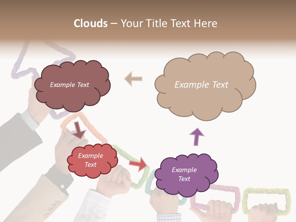 Trend Connection Blue PowerPoint Template