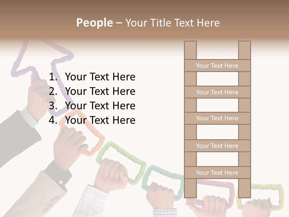 Trend Connection Blue PowerPoint Template