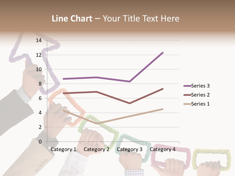 Trend Connection Blue PowerPoint Template