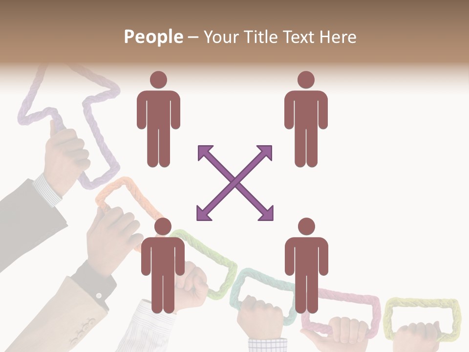 Trend Connection Blue PowerPoint Template