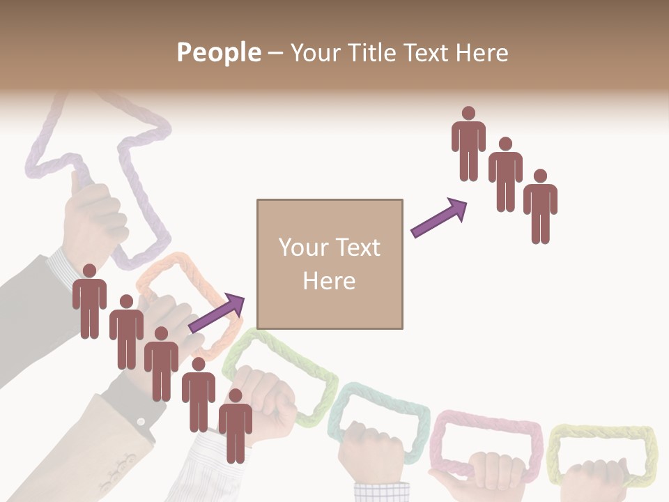 Trend Connection Blue PowerPoint Template