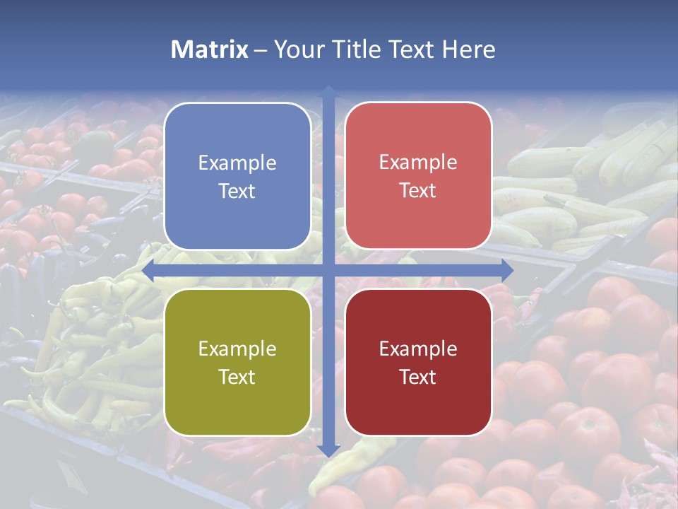 Zucchini Vegetarian Vitamins PowerPoint Template