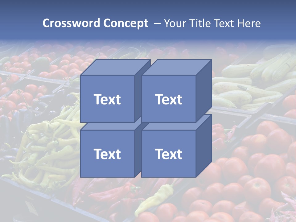 Zucchini Vegetarian Vitamins PowerPoint Template