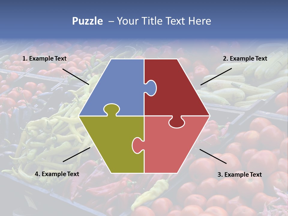 Zucchini Vegetarian Vitamins PowerPoint Template