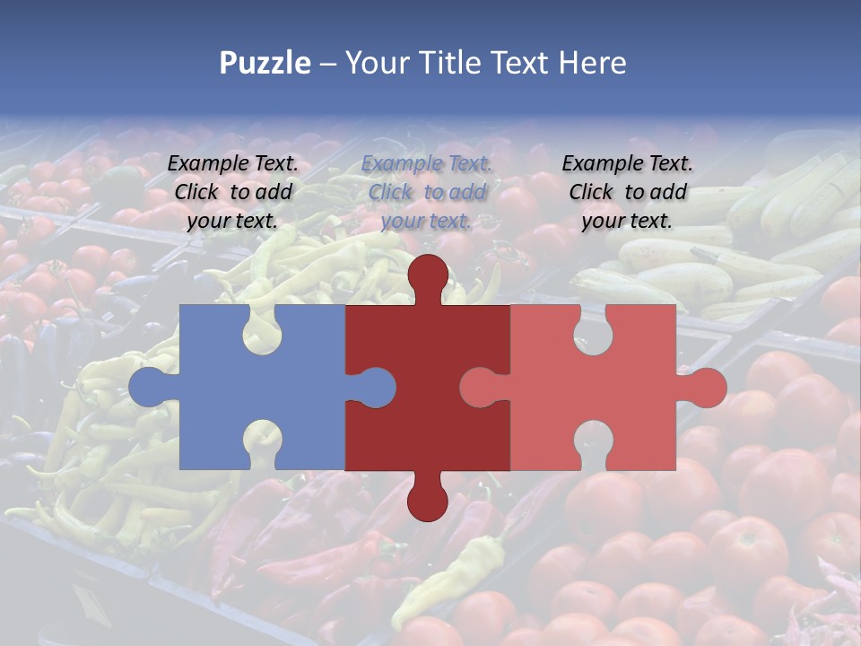 Zucchini Vegetarian Vitamins PowerPoint Template