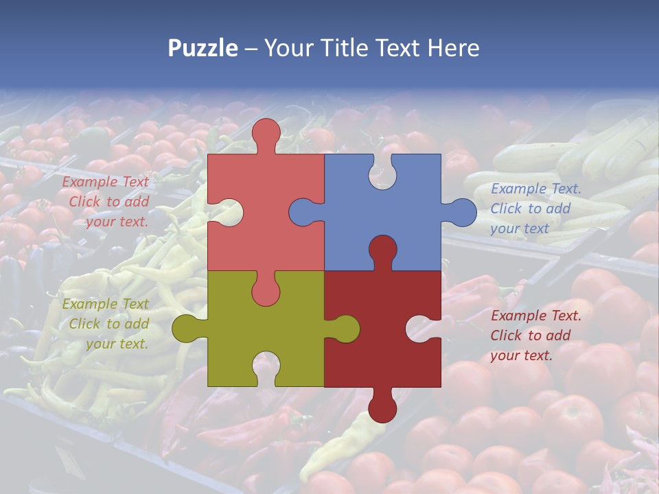 Zucchini Vegetarian Vitamins PowerPoint Template