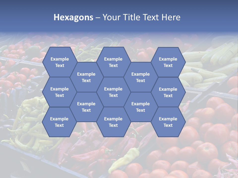 Zucchini Vegetarian Vitamins PowerPoint Template