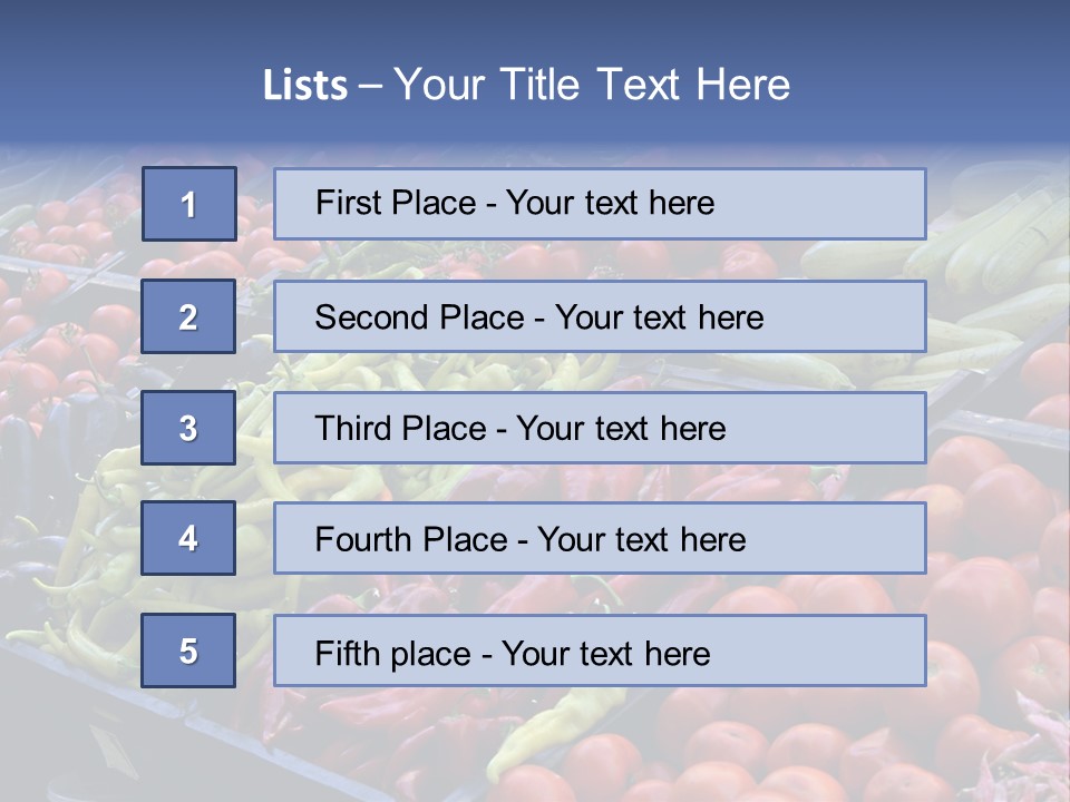 Zucchini Vegetarian Vitamins PowerPoint Template