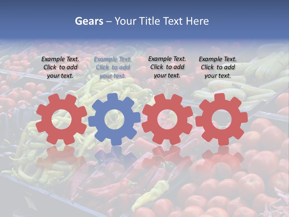 Zucchini Vegetarian Vitamins PowerPoint Template