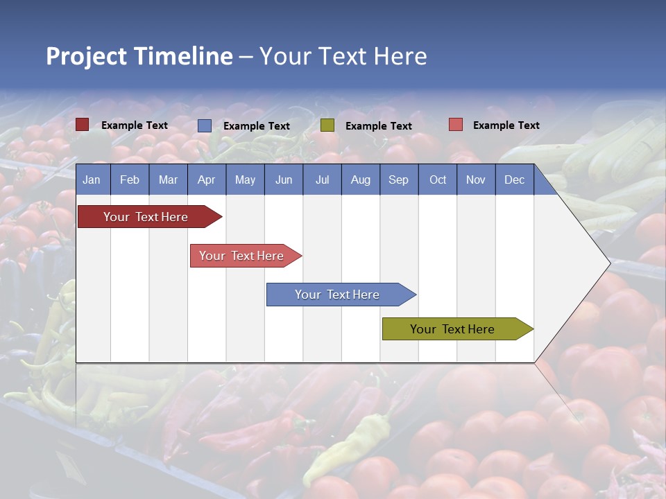 Zucchini Vegetarian Vitamins PowerPoint Template