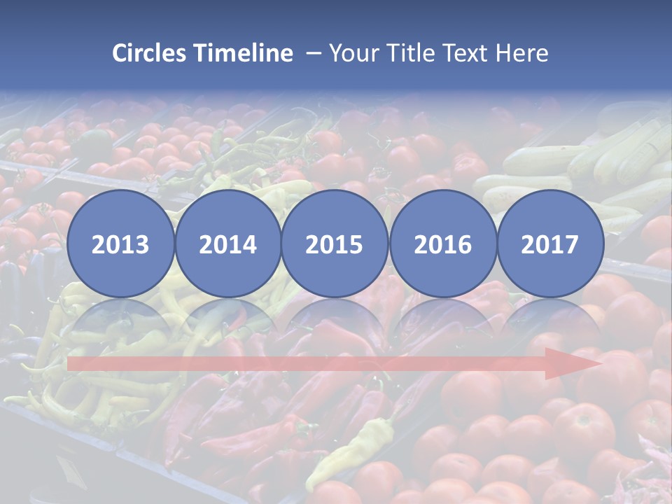 Zucchini Vegetarian Vitamins PowerPoint Template