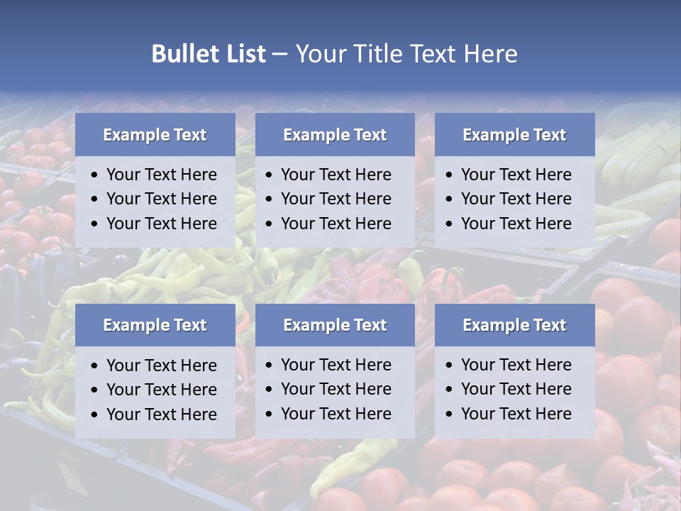 Zucchini Vegetarian Vitamins PowerPoint Template