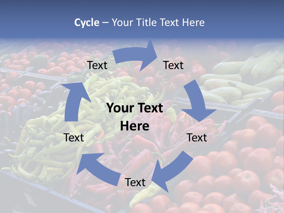 Zucchini Vegetarian Vitamins PowerPoint Template