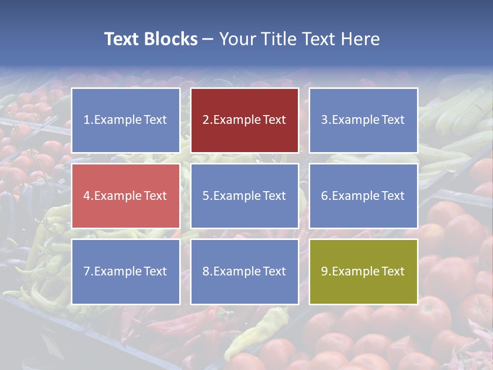 Zucchini Vegetarian Vitamins PowerPoint Template