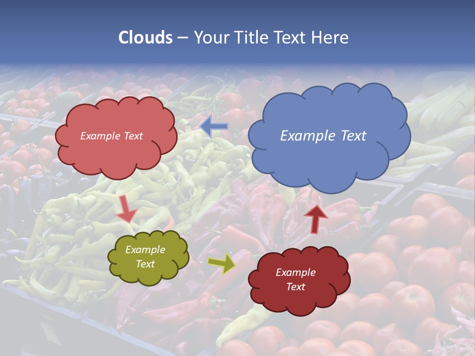 Zucchini Vegetarian Vitamins PowerPoint Template