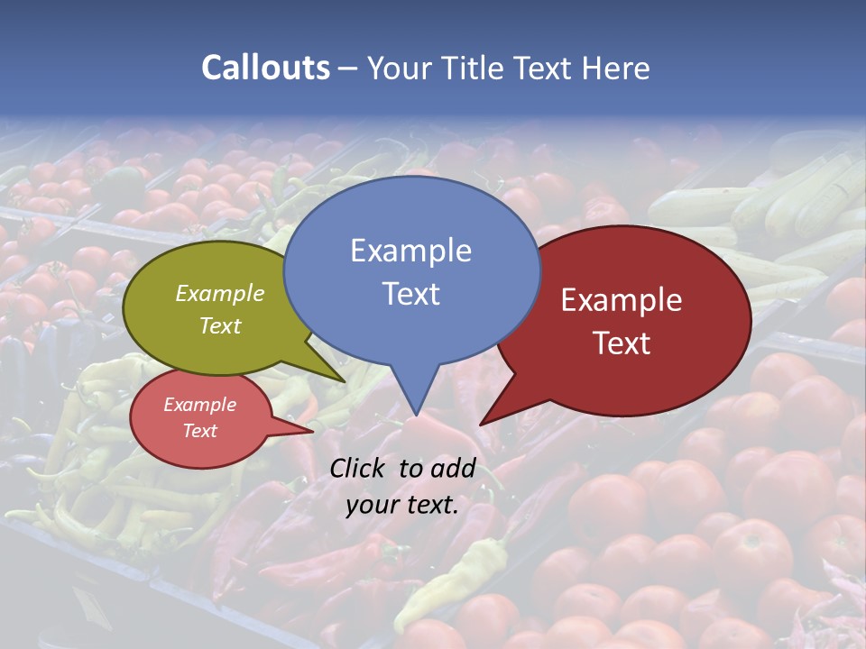 Zucchini Vegetarian Vitamins PowerPoint Template