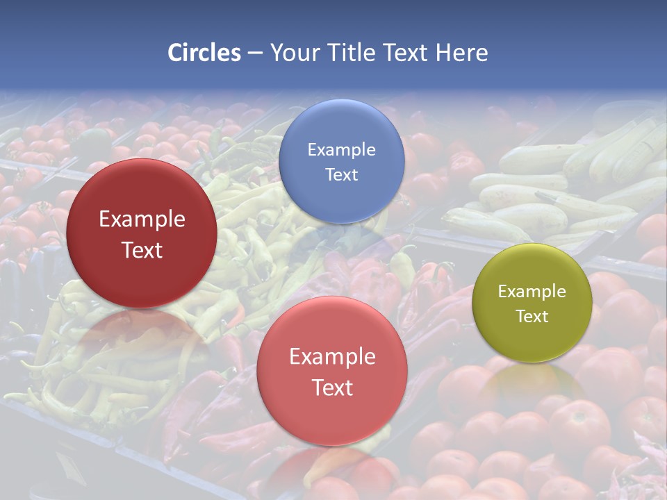 Zucchini Vegetarian Vitamins PowerPoint Template