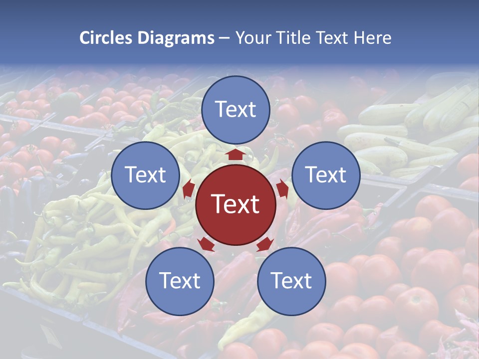 Zucchini Vegetarian Vitamins PowerPoint Template